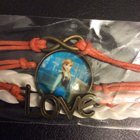 Frozen bracelet in orange & white - Picture 4 of 4